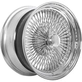 WIRE WHEELS 14X7 STANDARD CHROME 100 SPOKE SET OF 4