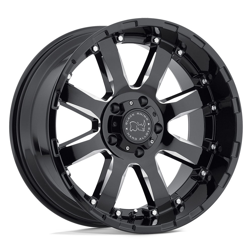 BRSRA 22X10 6X5.5 G-BLK-MILL -12MM Black Rhino