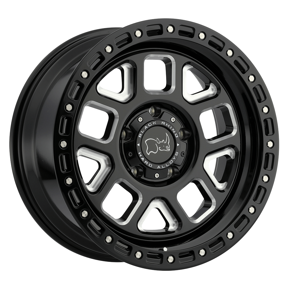 BRALP 20X9.5 6X5.5 G-BLK-MILL 12MM Black Rhino