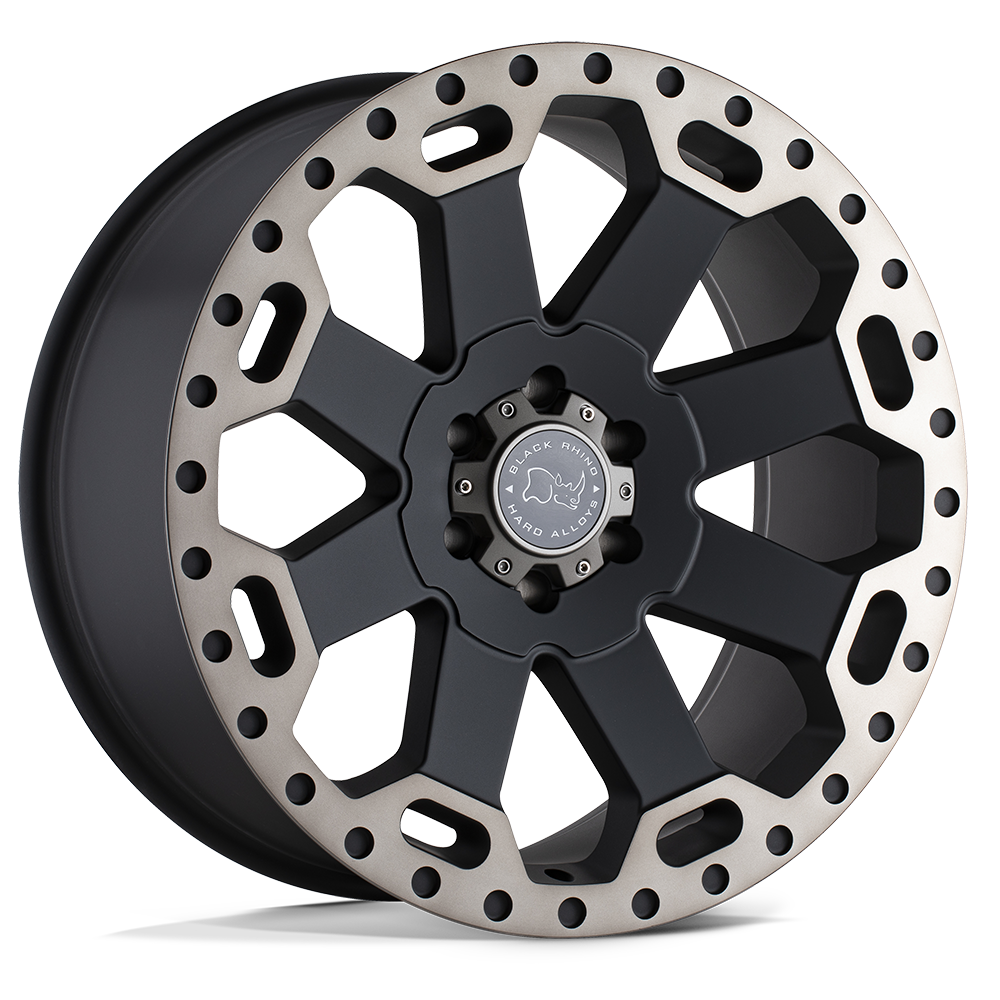 BRWAR 17X9 8X180 M-BLK-MCH-DDTLP -12MM Black Rhino