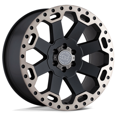 BRWAR 17X9 8X180 M-BLK-MCH-DDTLP -12MM Black Rhino